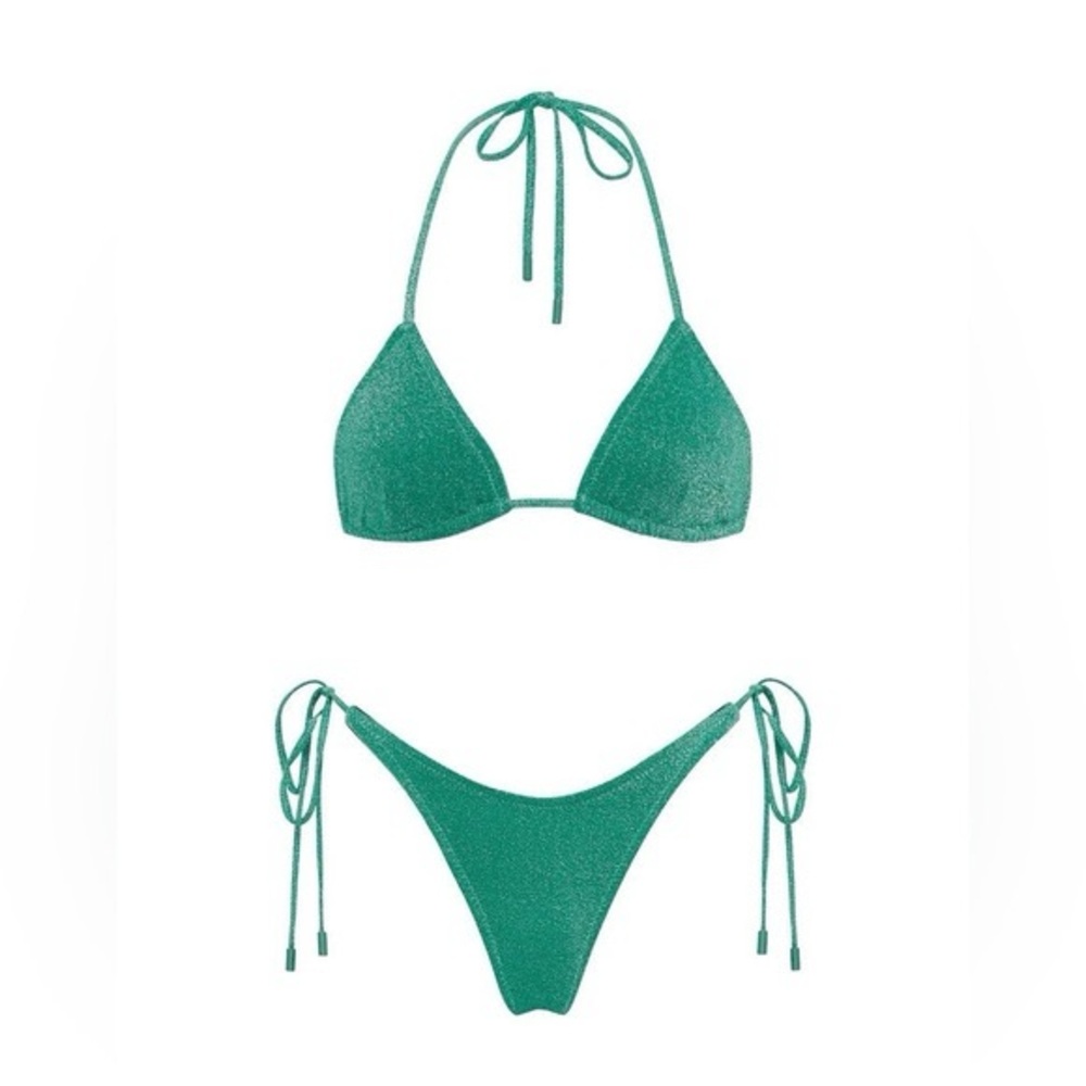 Triangl Vinca Bikini Set in Jaded Sparkle